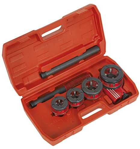 Sealey PTK991 BSPT Pipe Threading Kit, Silver, 1/2 - 1-1/4-Inch