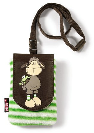 NICI 33661 Handytäschchen Jolly Mäh Lenny, grün/beige