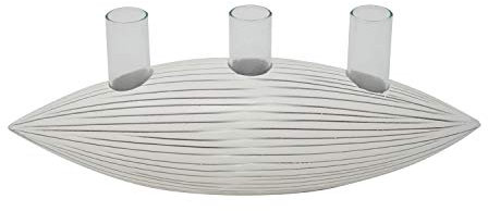 Boot weiß Vase Holzvase Designvase Deko Holz Dekoartikel Tischvase Blumenvase (weiß)