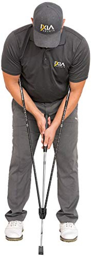 IXIA Sports True Pendulum Motion (TPM) – Golf-Putting-Trainingshilfe – Universalwerkzeug für Erwachsene, Kinder, Junioren, Männer, Frauen, Geschenk, Putter, Golfkanalschule, lässt Sich an jedem