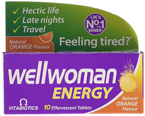 Wellwoman Vitabiotics Energy Natural Orange Flavour, 10 Count