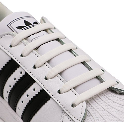 Lacets élastiques en Silicone sans Laçage (Blanc)