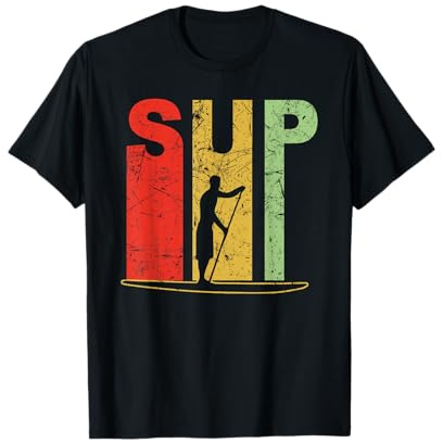 Stand Up Paddling T-Shirt SUP Paddle Board Surfen Surfer T-Shirt