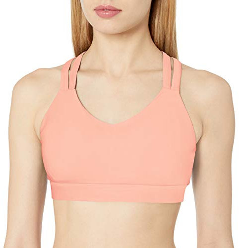 C9 Champion Damen Medium Support Compression Strappy Back Cami Sport-BH, Spiced Mandel Pink, X-Small