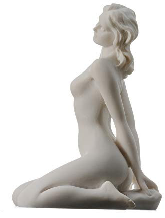 Nackte Figur, erotische Nacktstatue, neu aus Alabaster, 7,9 Zoll oder 20 cm