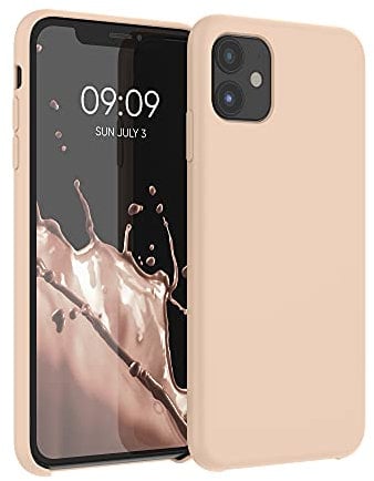 kwmobile Case Compatible with Apple iPhone 11 Case - TPU Silicone Phone Cover with Soft Finish - Mother Of Pearl