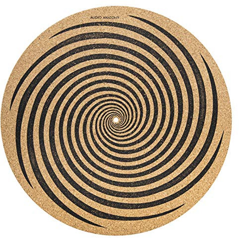 AA Audio Anatomy Schallplatten Plattentellerauflage SPIRALE-MOTIV aus Kork (3mm)