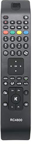 RC4800 Mando a Distancia Fit for Telefunken TV 19LHD155DVB-T 26LHD157DVB-T 32LHD301DVB-T T22FX970LP-12V T24TX189LP-W T32TX189DLBP-DVD T32TX189DLBP-W T32TX275DLBP-W T32X130LCD T40FX189DLP TA37X917L