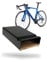 PARAX Fahrradhalter - Wandhalterung für Fahrrad - Indoor Fahrrad Aufbewahrung - Fahrrad Aufhängung aus Aluminium & Holz - Fahrradträger Walnuss - L