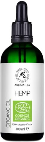 Bio Hanföl 100ml - Gesichtspflege - Hanfsamenöl Kaltgepresst und Vegan - Naturrein - Hanf Öl Extrakt in Lichtschutz Glasflasche mit Pipette - BIO Öl für Hautpflege