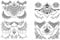 4 feuilles de tatouages sous la poitrine - Fleurs de lotus