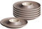 Ritzenhoff & Breker Jasper Lot de 6 assiettes à œufs taupe, coquetiers Ø 12 cm, support à œufs en grès, toucher doux et glaçage mat