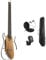 Donner HUSH-I Guitar For Travel - Portable Ultra-Light and Quiet Performance Headless Acoustic-Electric Guitar, Maple Body with Removable Frames, Gig Bag, and Accessories