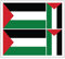 4 pegatinas de vinilo con la bandera de Gaza Palestina para espejo de parachoques de coche, iPad Van Laptop
