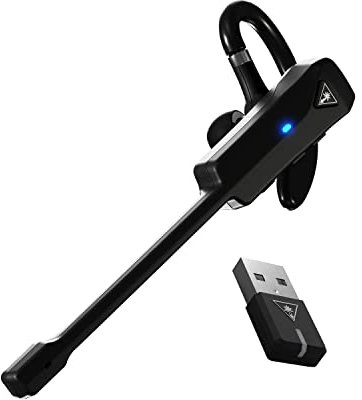 Turtle Beach Recon Air Wireless Gaming Chat Communicator for PS5, PS4, iOS, Android, Windows 10 & 11 PCs, & Bluetooth Mobile Devices with Noise - Cancelling Mic – Black