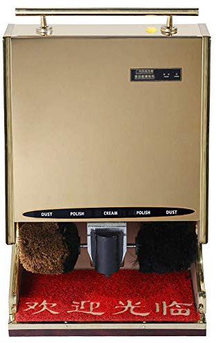 Cireuse à Chaussures Induction Automatique, Brosse à Chaussures électrique Machine de Nettoyage de Cirage de Chaussures Kit de Brosse de Nettoyage de Chaussures Convient pour le Club de Centre de Ven