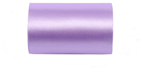 YYCRAFT 15,2 cm breites Satinband, Satin-Stoffspule für große Eröffnung, Schneiden, Zeremonie, Hochzeit, Geburtstag, Party, Dekoration, Geschenk, Handwerk (22 Yards, Lavendel)