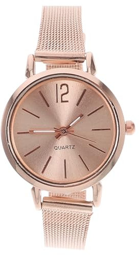 Orologio Da Donna Elegante Al Quarzo Con Cinturino Rete Design Moda Oro Rosa Orologio Bracciale Per Occasioni Speciali E Regali