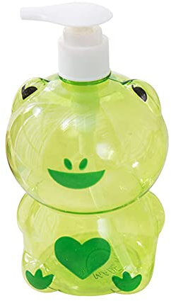 Katutude Leere Pumpflasche Kinder Seifenspender Cartoon Frosch Ente Hand Seife Pumpe Spender Lotion Flaschen Körperlotion Shampoo Dusche Gel Dispenser für Küche Badezimmer