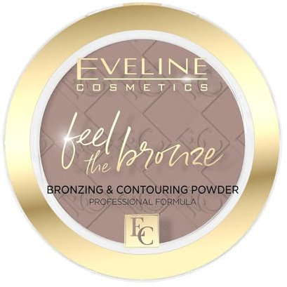 Eveline Cosmetics Feel The Glow Vegan Highlighter Nr. 03 | Langanhaltendes, Illuminierendes Puder mit samtiger Formel in drei Nuancen (Champagner, Gold, Roségold)