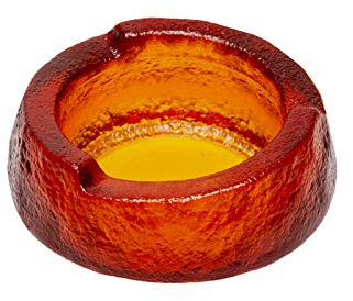 Aschenbecher/Zigarrenaschenbecher Glas Aschenbecher Kühle Kristall Aschenbecher Home Büro Wohnzimmer 5 Zoll Desktop Aschenbecher/Dunkelgrün/Bernstein/Grau Dekorativer Aschenbecher (Color : Ambe
