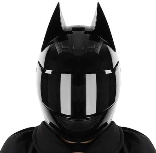 Volles Gesicht Katzenohren Vollhelm Motorradhelm Damen Und Herren Modulare Helme Mit Klappvisier Motorrad Ritter Helm Mit ECE-zertifizierter Scooter Mofa Cruiser Helm