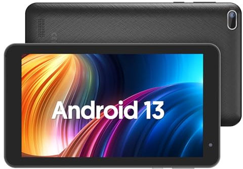 BAKEN Tab Mini 7inchs Tablet, Android 13 New Tablet for 2024, 4(2+2) G RAM/TF 256TB, Wi-Fi 6 Model(only 2.4G), Quad core Processor, Dual Camera,3500mAh,1024 * 600 HD IPS Touch Screen