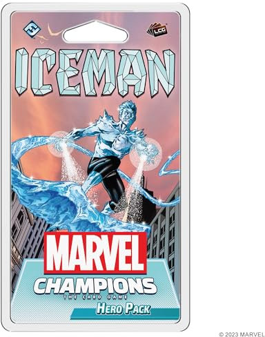 Marvel Champions The Card Game Iceman Hero Pack - Superhelden-Strategiespiel, Kooperatives Spiel für Kinder und Erwachsene, ab 14 Jahren, 1-4 Spieler, 45-90 Minuten Spielzeit, hergestellt von Fantasy