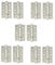 Golden Grace Ball Bearing Hinges in Satin Nickel Finish, Timber Door Hinge - 5 Pairs - 75mm 3