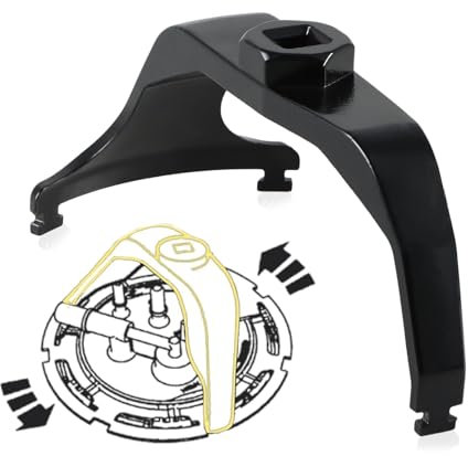 EVRBUL Fuel Pump Senders Removal Install Tool Fuel Tank Lock Ring Tool Compatible with Ford Explorer F150 Ranger/Hyundai Santa Fe 2007-2012/ Mercury Montego 2005/ Ram 1500 2500 3500 4500