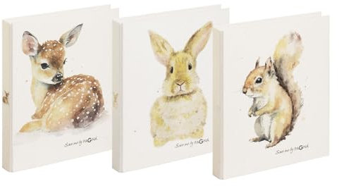 PAGNA Multipack 20778-25 Ringbuch A4 Save me No.4 2-Ring-Mechanik sortiert. Je 3 Stück Hase, Reh, Eichhörnchen