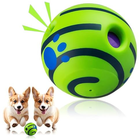Mapneng 3.5In Giggle Ball for Dogs, Funny Giggle Dog Balls, Indestructible Dog Toys, Interactive Dog Toys Ball for Relieve Anxiety and Boredom