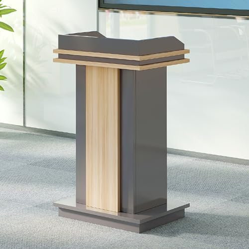 MZQMK Stehpult Rednerpult, Weißes Rednerpult Mit Schublade Für Zeremonien, Empfang Und Veranstaltungen – Ideal Für Campus, Restaurant Und Hochzeit(Color:B)