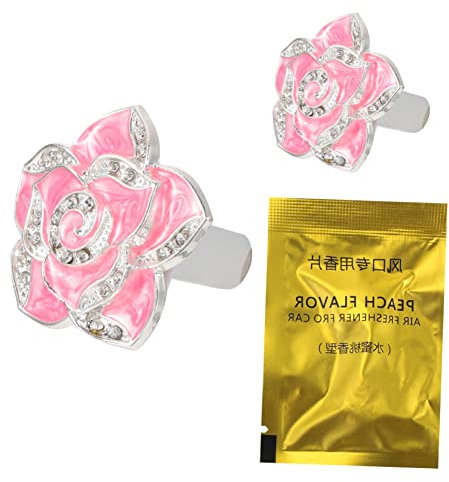 HAWILLOSCH 2 Sätze Parfüm-Clip Auto-Innendekoration Auto-Ornament Lüftungsclips für Autos auto car air freshener car decor Blumenförmige Autoverzierung Auto Blumendekor Eisen