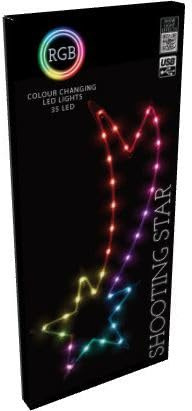 Shooting Star LED RGB Christmas Light | Large Colour Changing Star Light Decoration with 35 LED Lights Battery Operated | Decorative Lighting For Home Window Light - 25x60cm