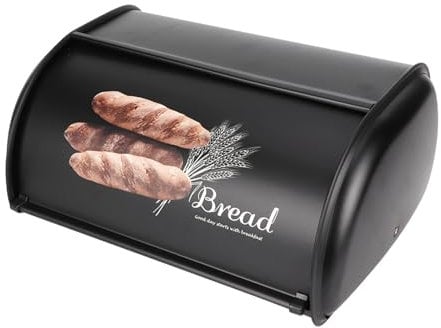 KIMISS Portapane, Contenitore Portapane in Acciaio Inox di Grande capacità, Portapane, Contenitore per Pane, Contenitori Innoteck, Organizer per la Conservazione della Cucina,