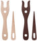 CVDYWDJIE 4 Pezzi di Forchette in Legno, Maglierie di Lana, Strumenti per Maglieria A Mano, Accessori Creativi per Maglieria