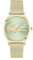 Lacoste Uhr mit DREI-Zeiger-Quarzwerk für Damen Kollektion CROCODELLE mit Goldfarben Edelstahl-Mesh-Gliederarmband - 2001417