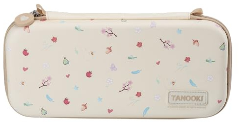 TANOOKI - Tragetasche für Switch 2, süßes Design, schöne Tasche für Switch 2, kompatibel mit Switch/OLED/Lite, Innenraum für Spiele
