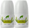 Dr Organic Tea Tree Deodorant Pack of 2 x 50ml - Roll On, Aluminium Free, Natural Deodorant, Vegan, Paraben & SLS-Free, Certified Organic, 50ml