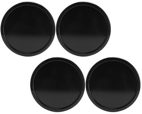 Fockety Cache-moyeux de Roue, 4 pièces, diamètre extérieur 75 mm, diamètre intérieur 65 mm, encliquetables, en Plastique, Anti-Rayures et Anti-Pluie, Accessoires universels (Black)