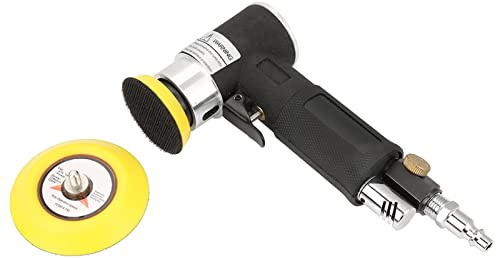 Mini levigatrice Orbitale ad Aria Compressa, Levigatrice Pneumatica Portatile per Marmo e Pietra Levigatrice Orbitale Angolare Da 2 pollici E 3 pollici per Levigare e Lucidare Ferramenta Mobili
