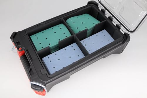 Compatible with Milwaukee Packout Compact - 3D Printed PLA+ Insert for Sandpaper 133 x 80 mm | Organiser for Compact Box - Robust & Clear (Sandpaper 133 x 80)