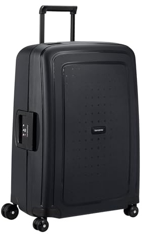 Samsonite S'Cure Spinner Check-in-Koffer, 69 cm | Schwarz Erneuert, Hartschalenkoffer, 69H x 49W x 29D cm, 79 L, 4.2 kg, mit TSA-Schloss und mehrstufigem Trolley-Griff