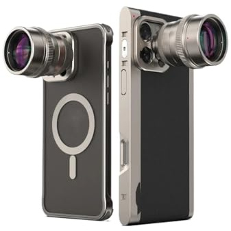 Teleobjetivo 2X con Montura T o de 17 mm for iPhone 16, Samsung S25 Ultra, Xiaomi 15 Ultra y Funda Vivo.(17mm)