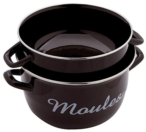 BAUMALU 312838 Marmite - diamètre de 24 cm, Noir