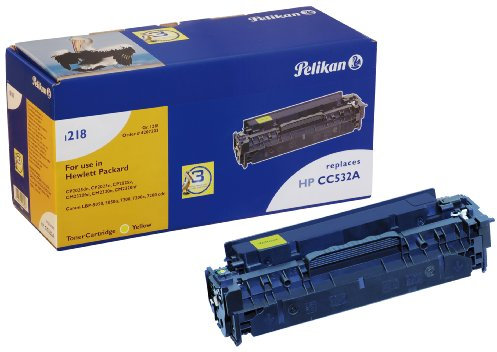 Pelikan Toner ersetzt HP CC532A (passend für Drucker HP CLJ CP 2025 DN / N / X; CM 2320 MFP FXI / N / NF)