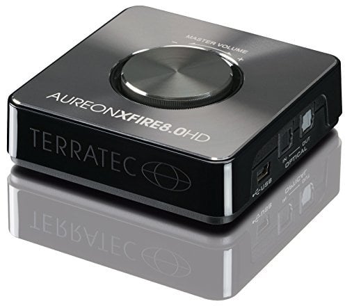 TERRATEC AUREON XFIRE 8.0 HD PC Soundkarte extern 8-Kanal USB Soundbox – optischer Tos-Link Ein-Ausgang - für bis zu 8 Lautsprecher - analoge und Digitale Audiogeräte – Windows u. Mac