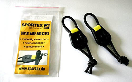 Sportex Super Safe Rod Clips 2 St Rutenclip Rutenbänder