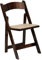 Flash Furniture Hercules Klappstuhl, Holz, mit gepolsterter Vinylpolster-Sitzfläche, Obstholz, 4 Stück